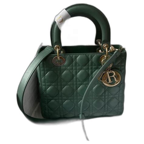 sac lady dior vert|lady dior sachet.